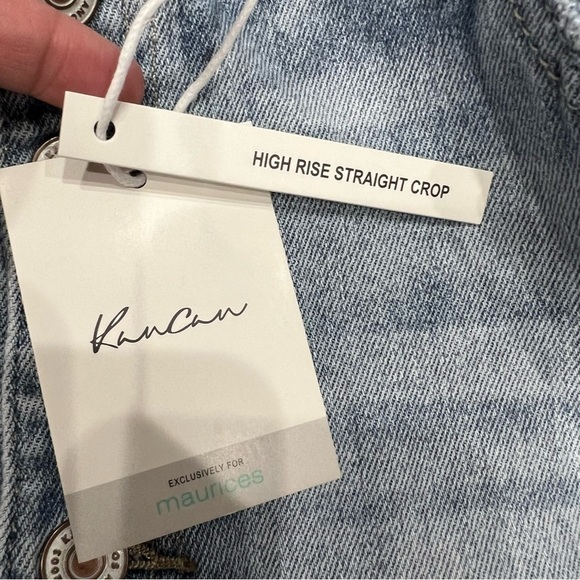 Kancan High Rise Straight Crop Jeans Women’s Size 32x25 NEW - Picture 5 of 8